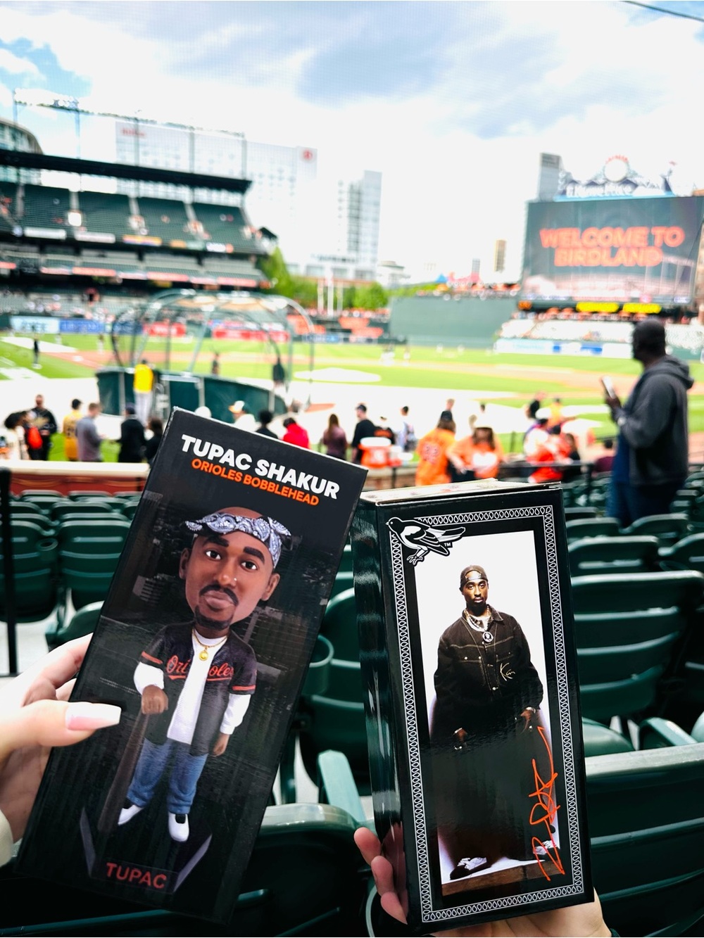 Tupac Shakur Orioles Bobblehead - Black & White Packaging